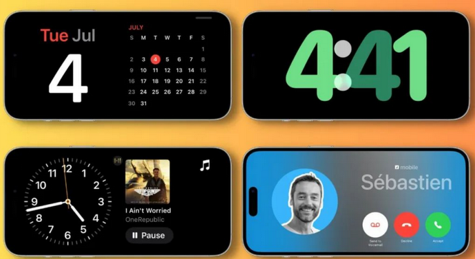 西市苹果手机维修分享iOS17横屏充电待机显示有什么好处 
