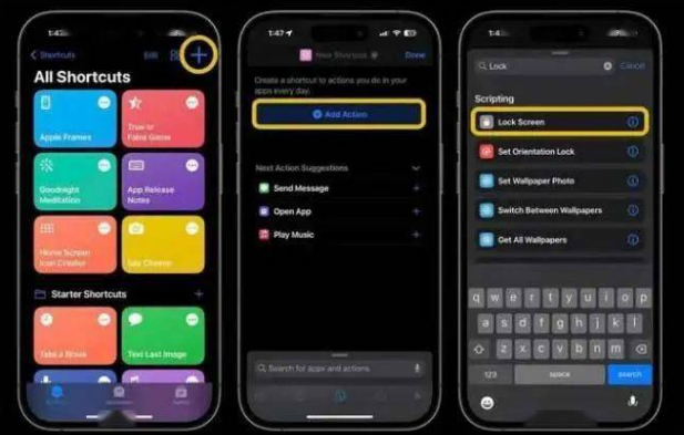 西市苹果14锁屏维修店分享iPhone14升级iOS16.4后如何创建锁屏快捷方式 