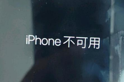 西市苹果服务网点分享锁屏界面显示“iPhone 不可用”如何解决 